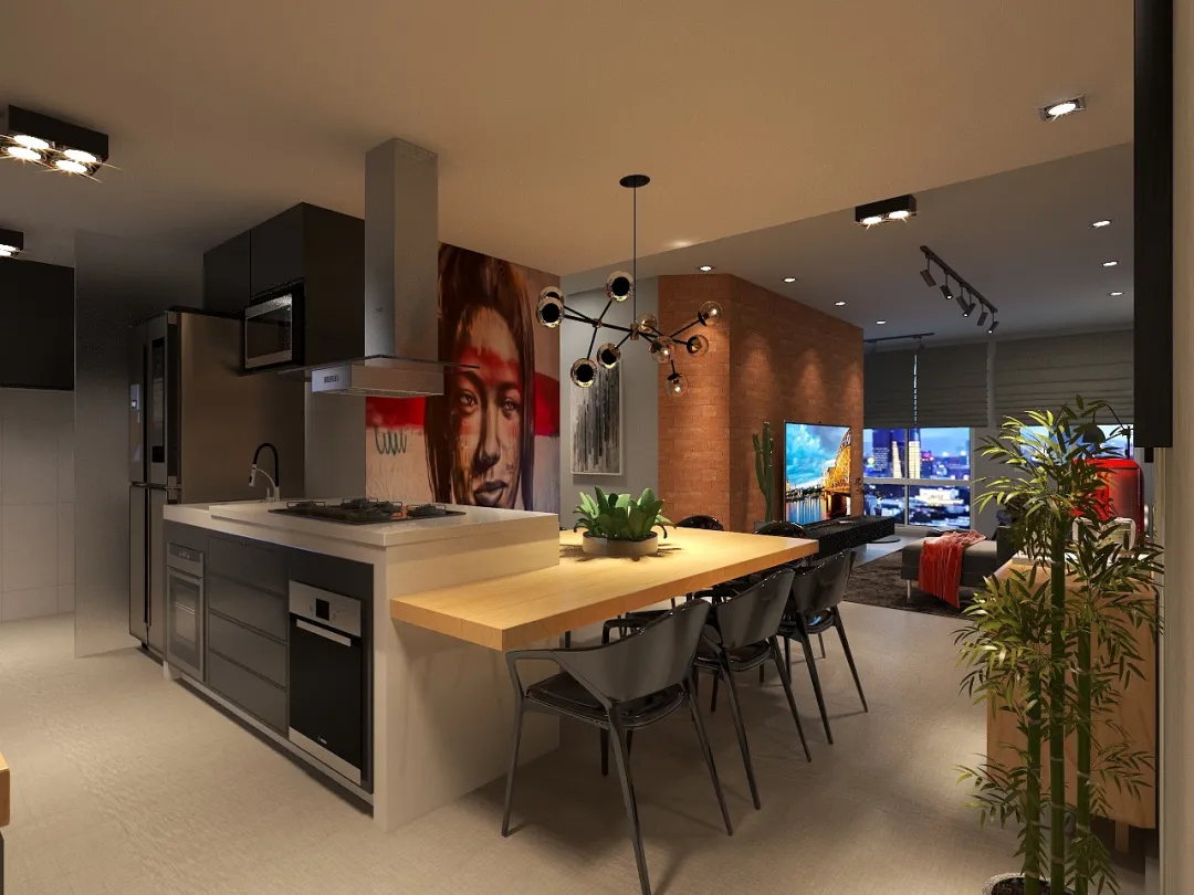 Alecio Silva的装修设计方案:Apartamento decorado