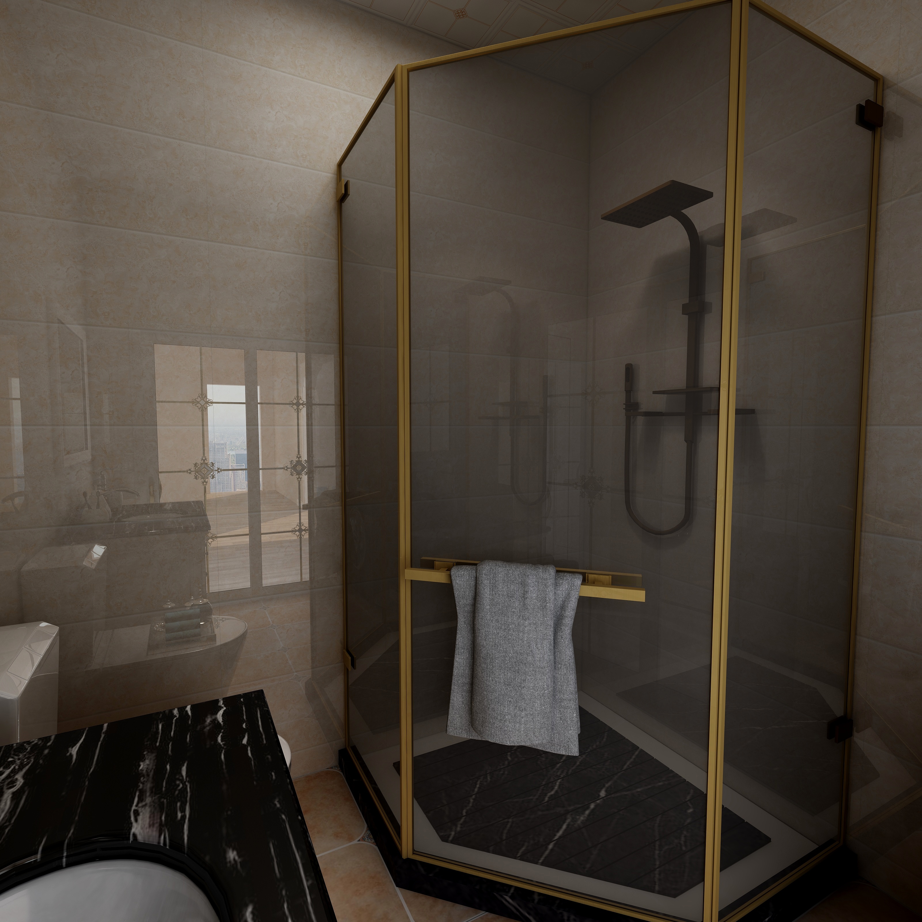 赤峰健正装饰装修公司-天河朗苑-简欧-123平装修效果图