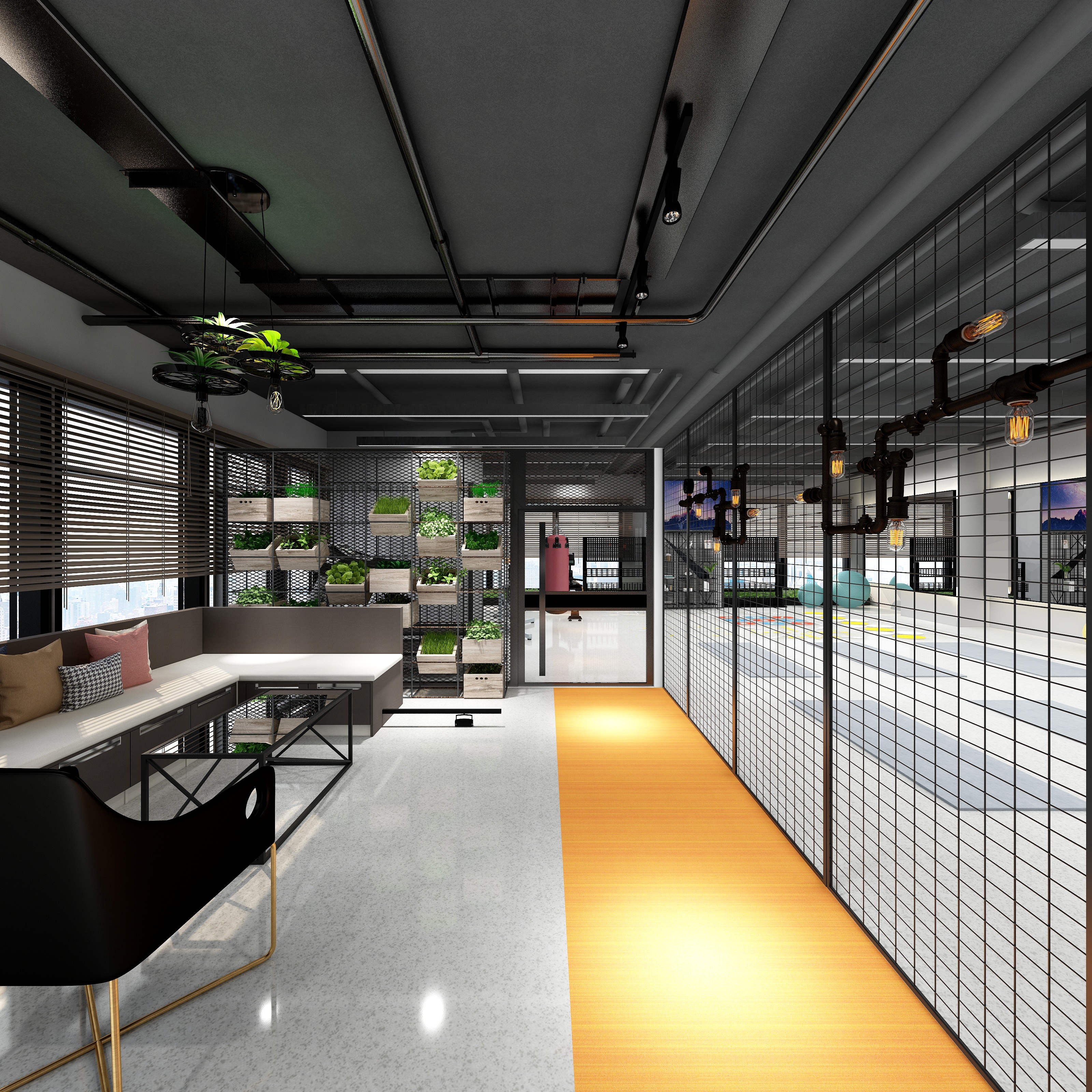 正之则设计-升龙5D健身工作室-装修设计方案