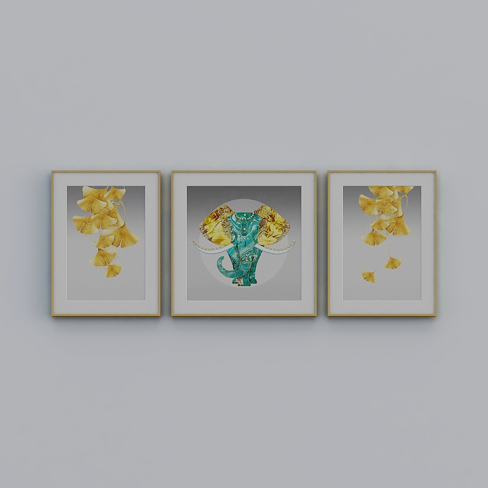 简上-现代风-客厅装饰画-LJ-089-祥瑞奔来