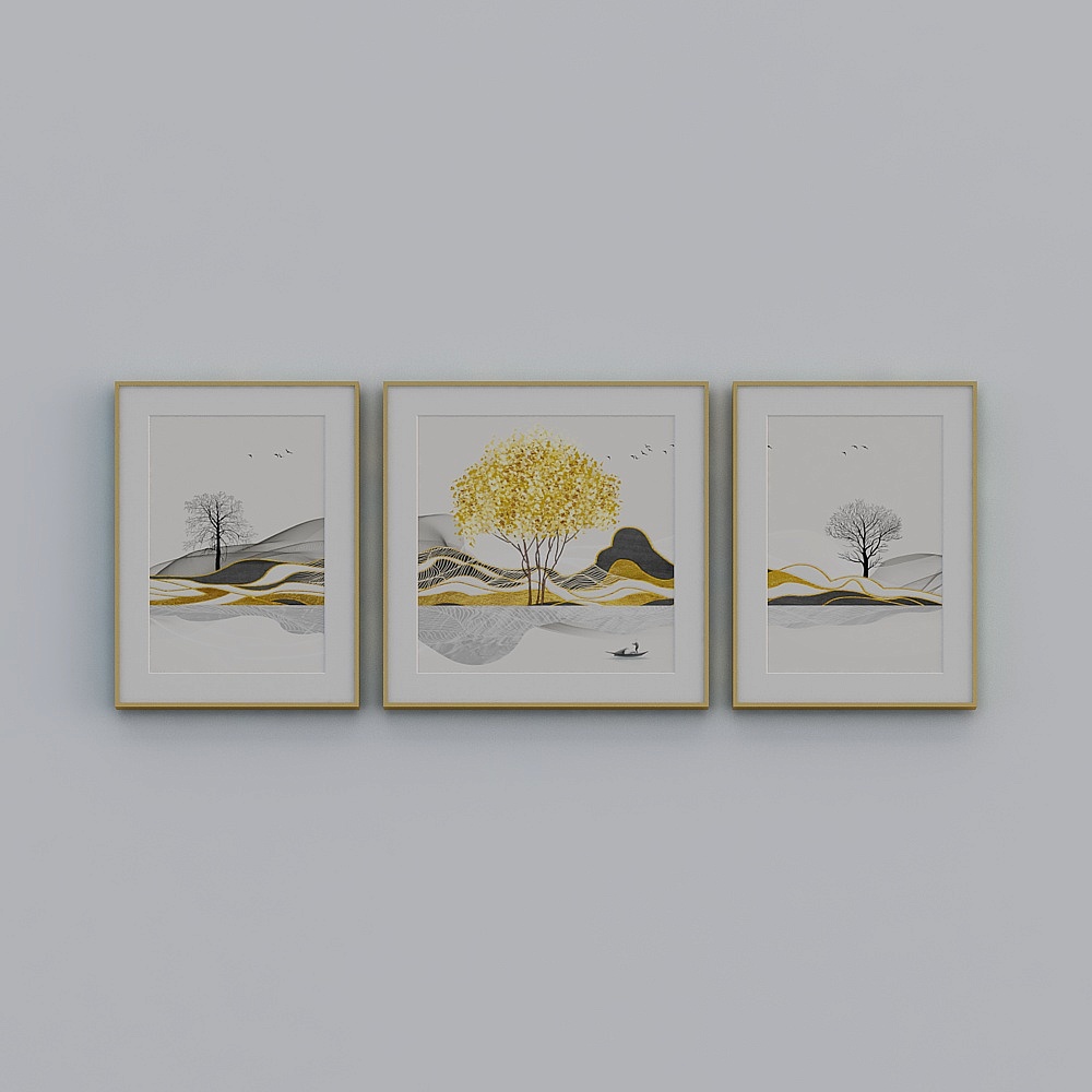 简上-现代风-客厅装饰画-LJ-086-80x200