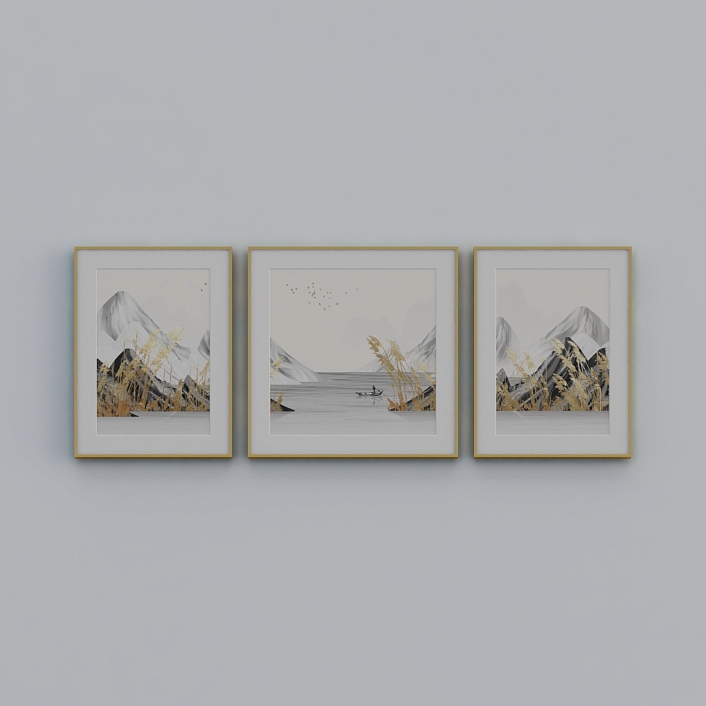 简上-现代风-客厅装饰画-LJ-069-80x200