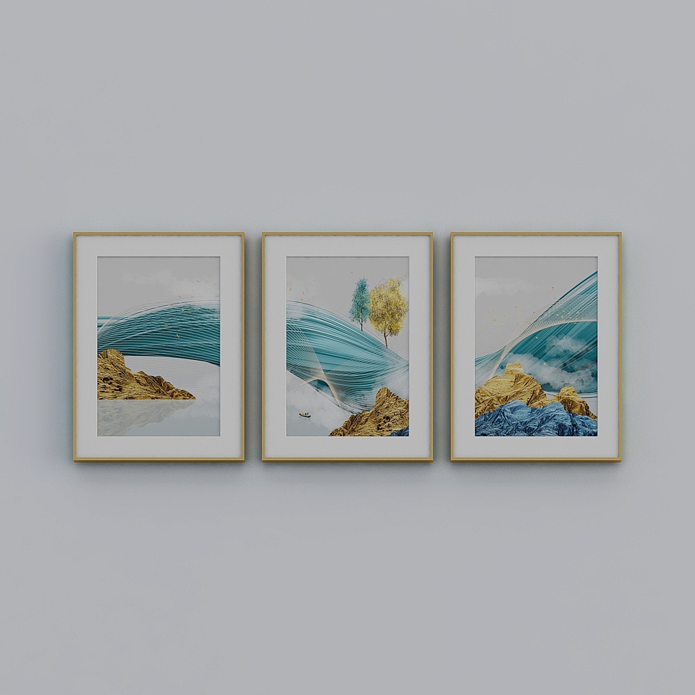 简上-现代风-客厅装饰画-LJ-063-60x80x3