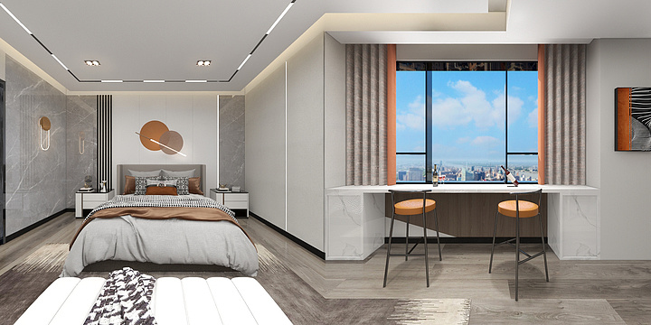 木青MUQING-酒店卧室-全改-装修设计方案