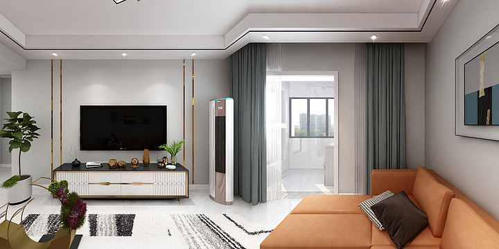 设计小冯_-天保绿城四号楼01户型现代简约-装修设计方案