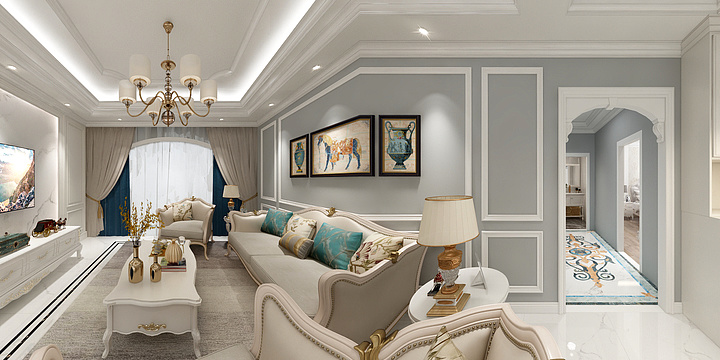 设计师杨洪玲-浪漫巴黎-装修设计方案