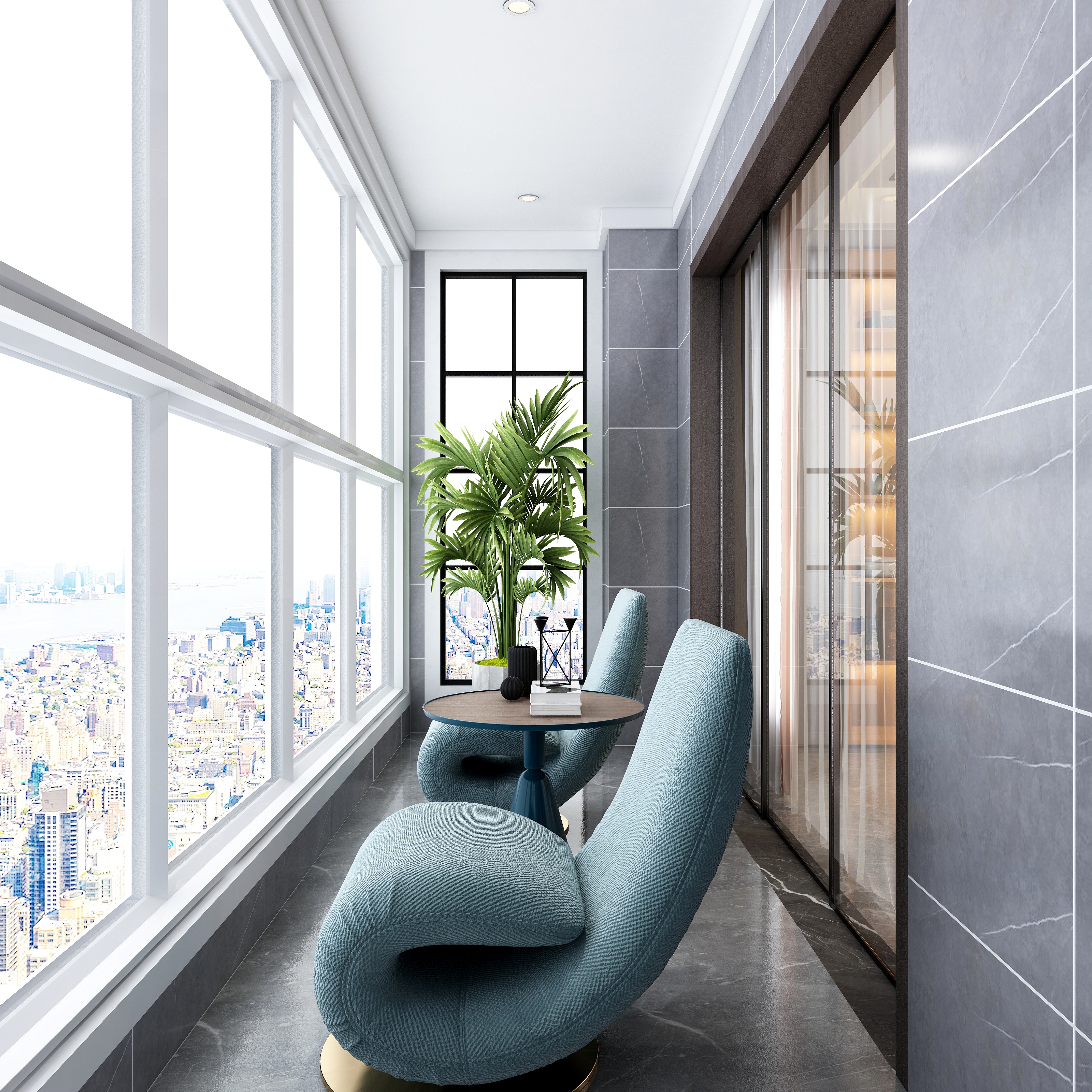 R李冉-【藏不住的美】—240平别墅港式轻奢装修效果图