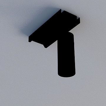 6cm格栅-射灯3D模型