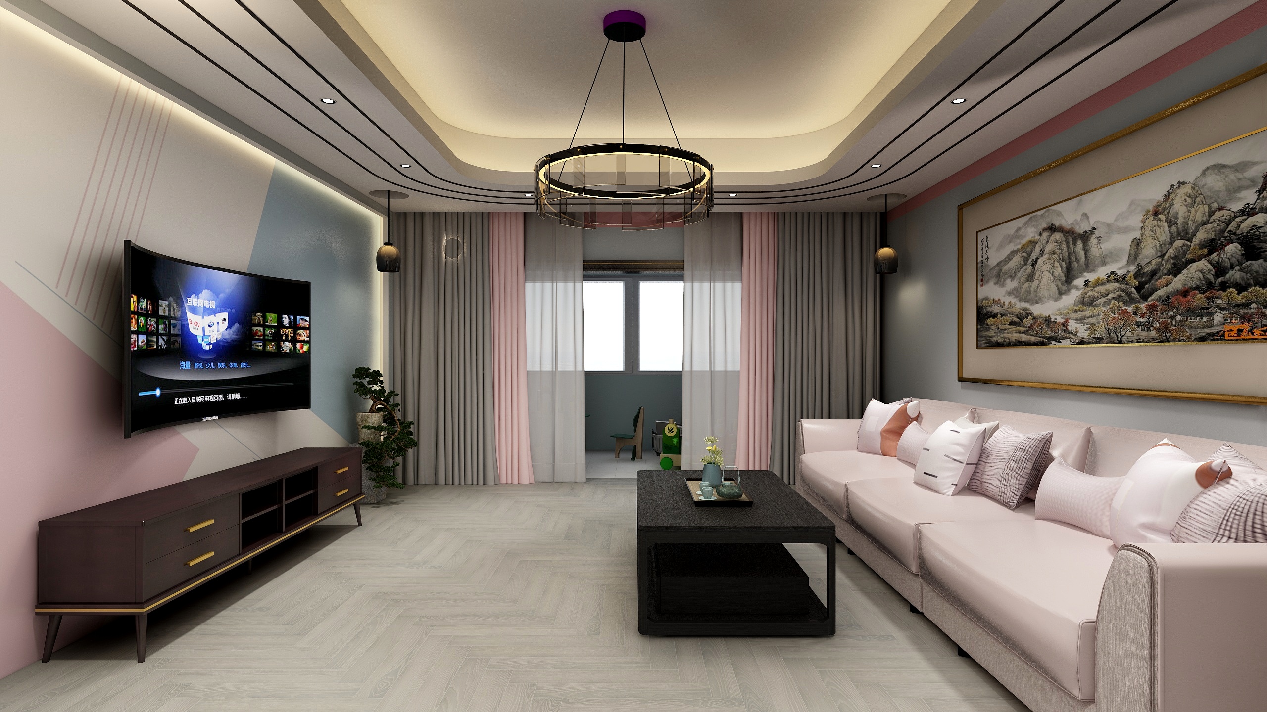 ZMEric-三江花园-缤纷色彩装修效果图