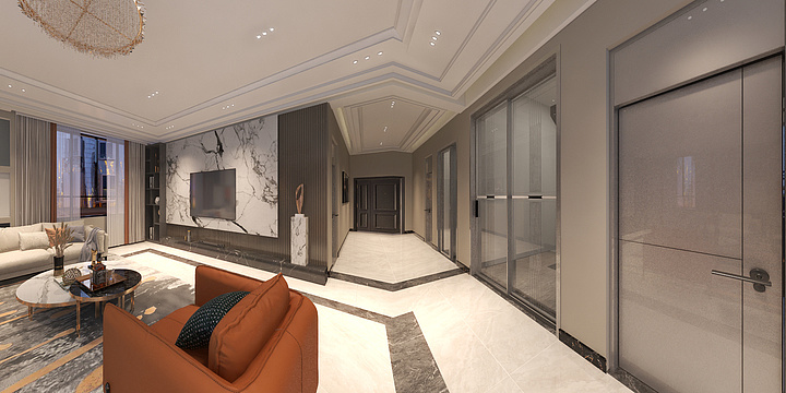 小輝同学-赵姐室内轻奢.麓湖---赵训辉原创设计-装修设计方案