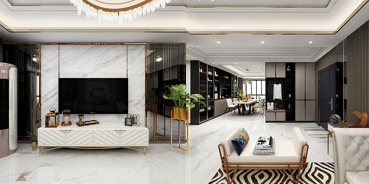 孫楠空间设计-明珠花园 现代-装修设计方案