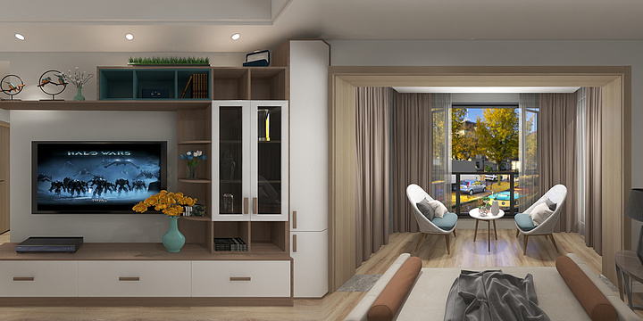 设计师蔡建华-华发观山水14栋04房黄生雅居-装修设计方案