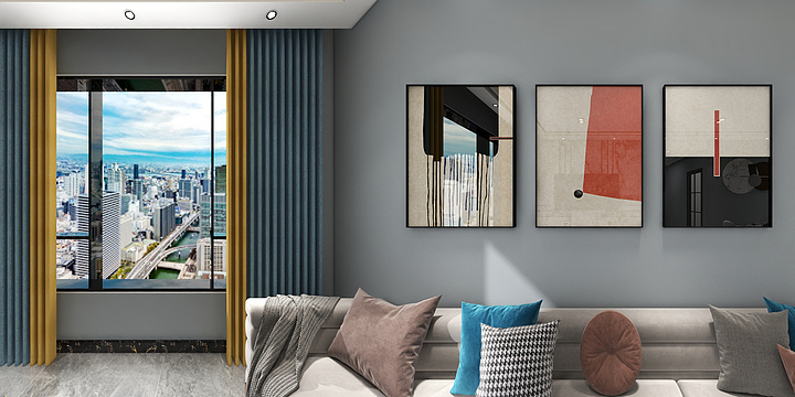 东莞骏英装饰-金海岸大厦1001户型-装修设计方案