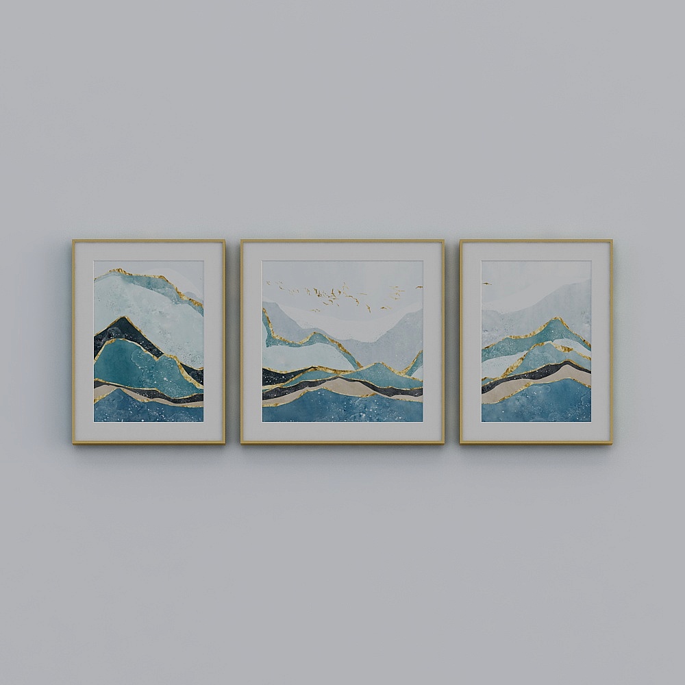 简上-现代风-客厅装饰画-LJ-039-80x200