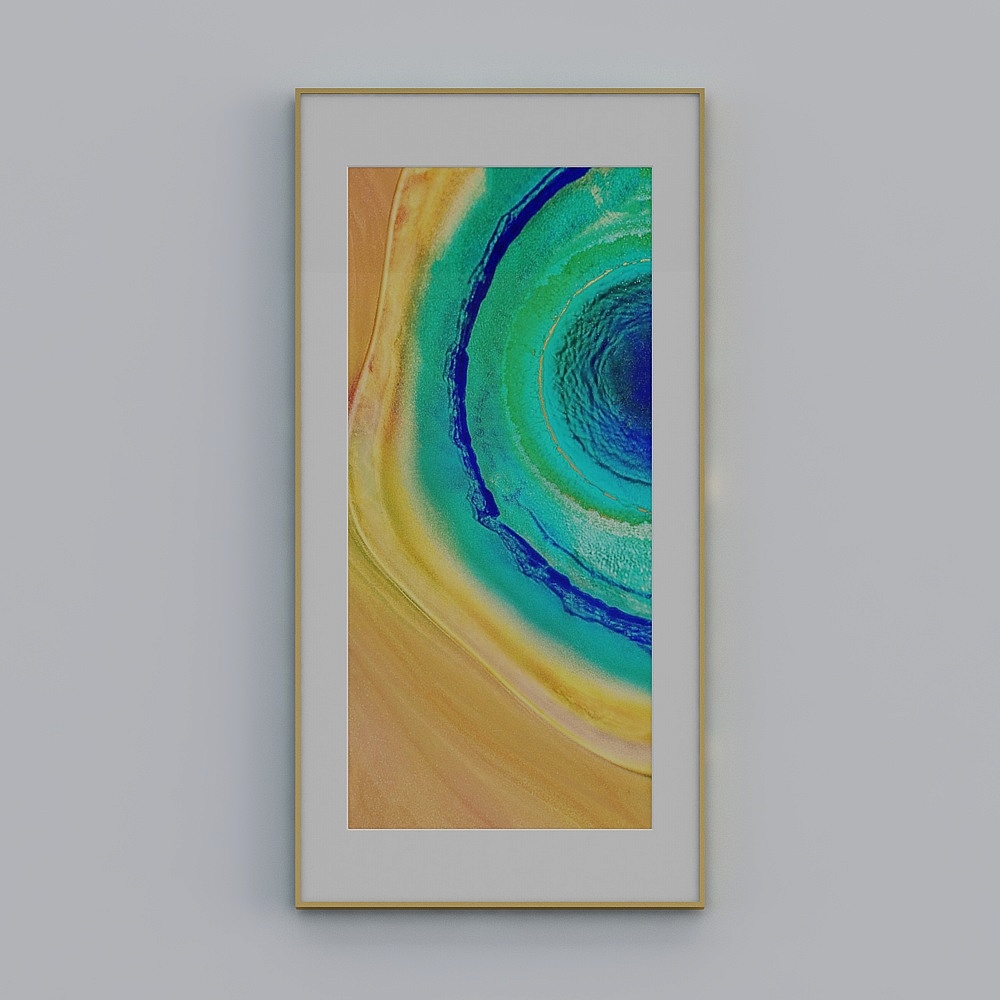 简上-现代风-玄关装饰画-LJ-006-80x1403D模型