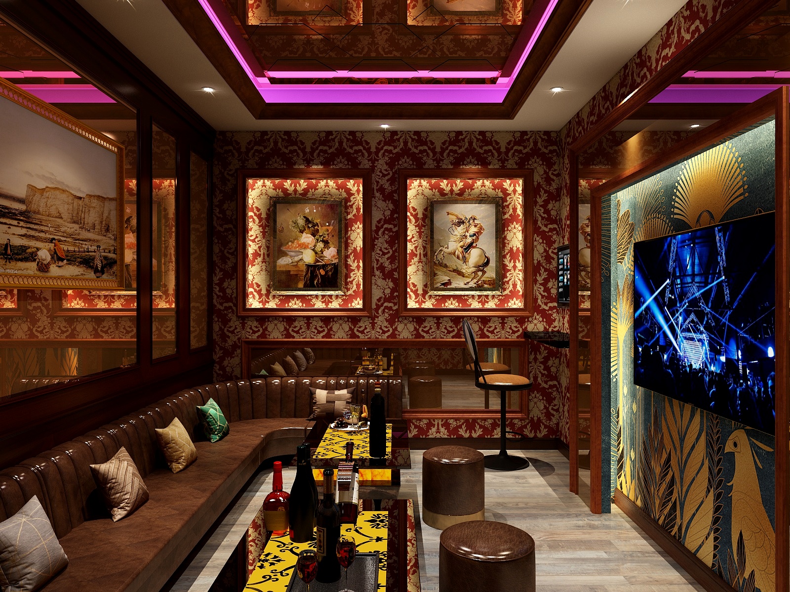 设计师一自有安排-工装-七星清吧—KTV大包-装修设计方案