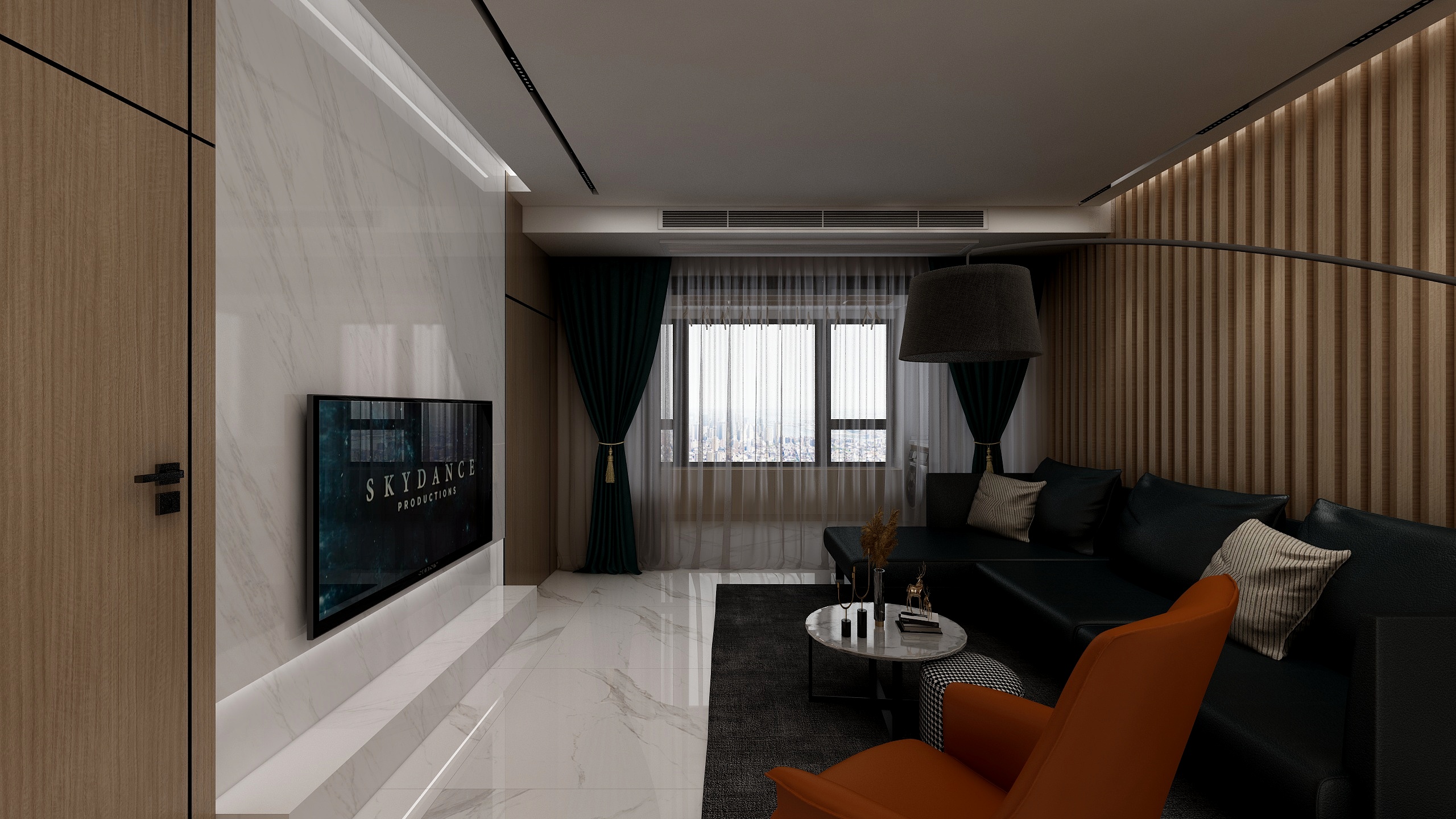 室内设计师洪登国换新家-正堂山外山6-1-404周老师效果图修改第四版-装修设计方案