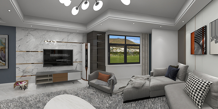 设计君丨黄半仙-金域澜庭5-2101室-装修设计方案