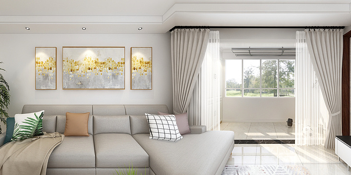 威海海岳装饰-泊于社区（108平方）好乐家装饰18263121368-装修设计方案