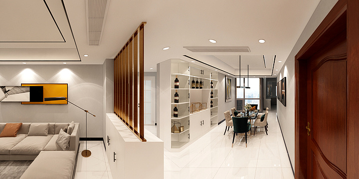 蔡浩鹏-127方现代风格-装修设计方案