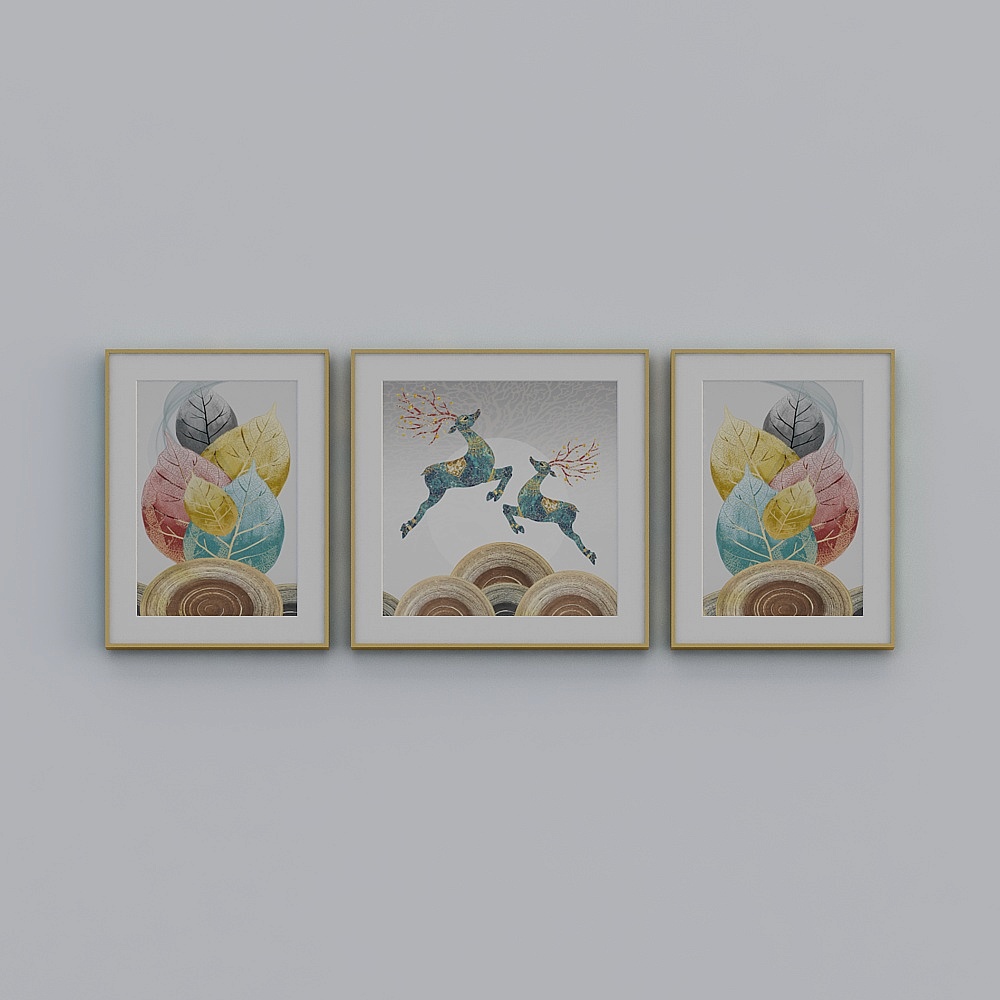 简上-现代风-客厅装饰画-LJ-098-80x200
