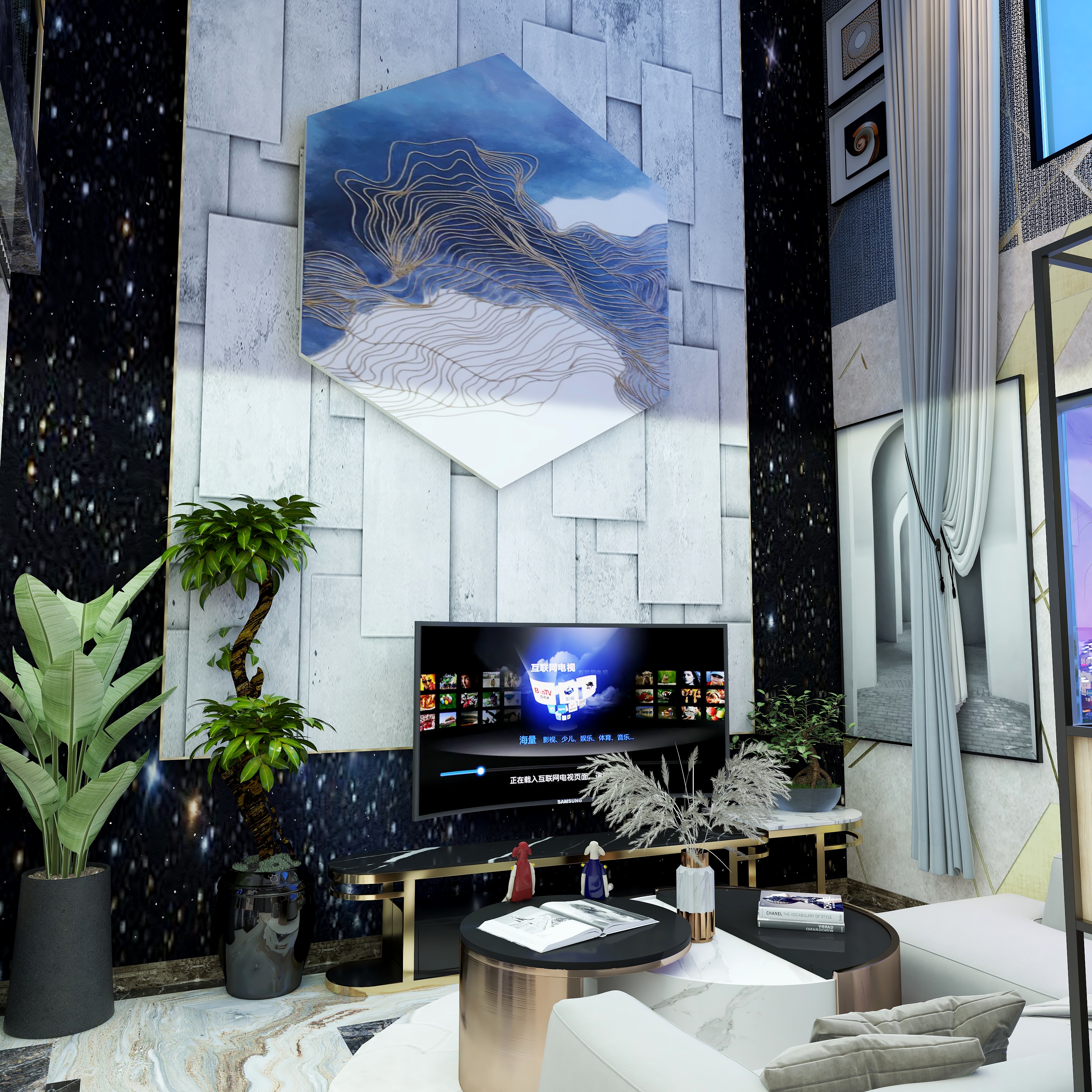 尼克设计-loft软工业风混搭之一白天不懂夜的黑-装修设计方案