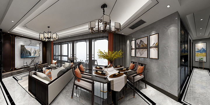 蒋璐-1-新中式-装修设计方案