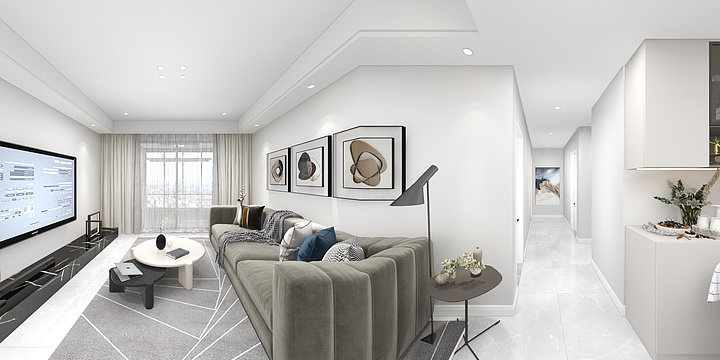 一顿哐哐-海华花园方案2-副本-装修设计方案