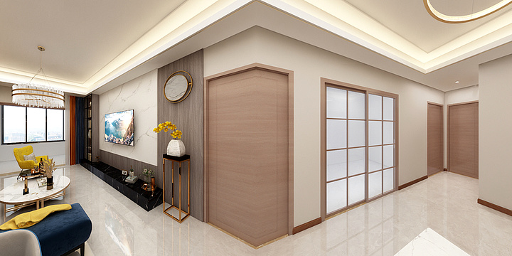 欧品-凯斯淇全案设计-保利星河九州113现代-装修设计方案
