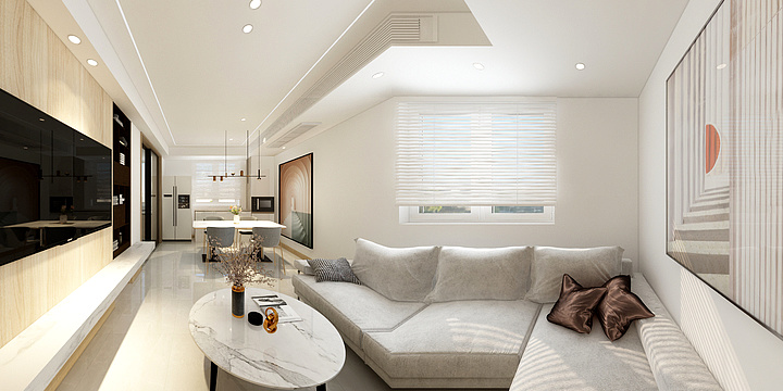 一格家居装饰-80㎡两居北欧风格-装修设计方案