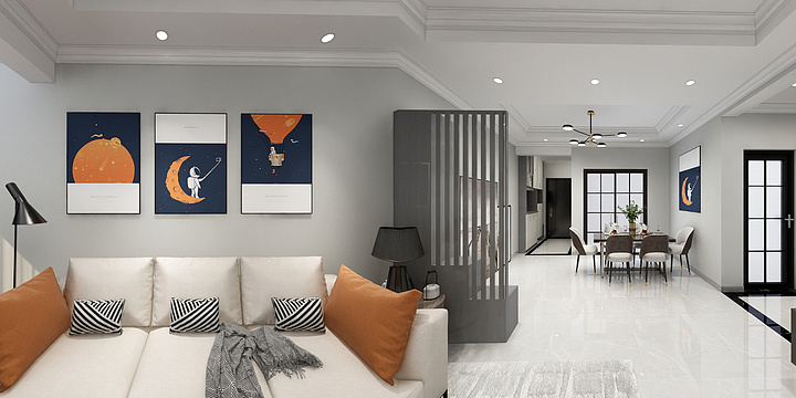 艺景清晨-翡翠园3期3-2-（电视墙砖2）-装修设计方案