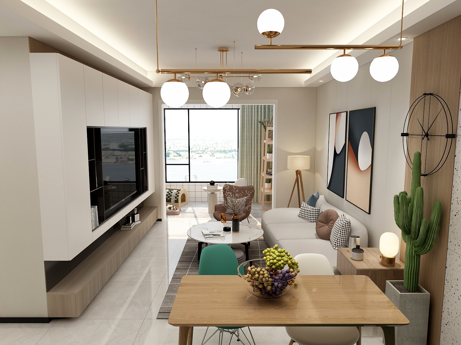 颜值担当设计师-海德公园83.00㎡A2’3室2厅1卫1厨-装修设计方案