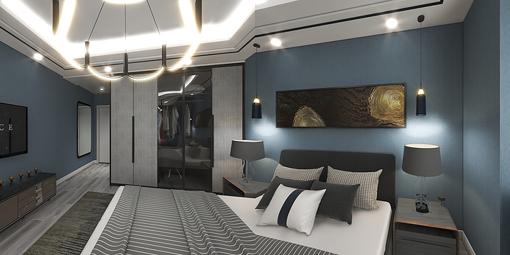 玺尚全案设计-中梁4室22-1301-装修设计方案