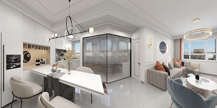 我姓C-2021.1.7效果图-装修设计方案