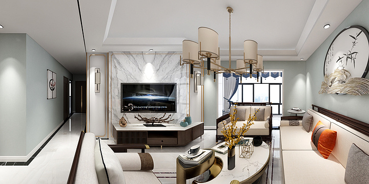 浅水湾的螃蟹-昌建-B2户型-周军-装修设计方案