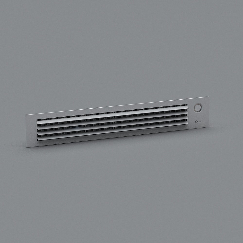 美的-面板-全开3D模型