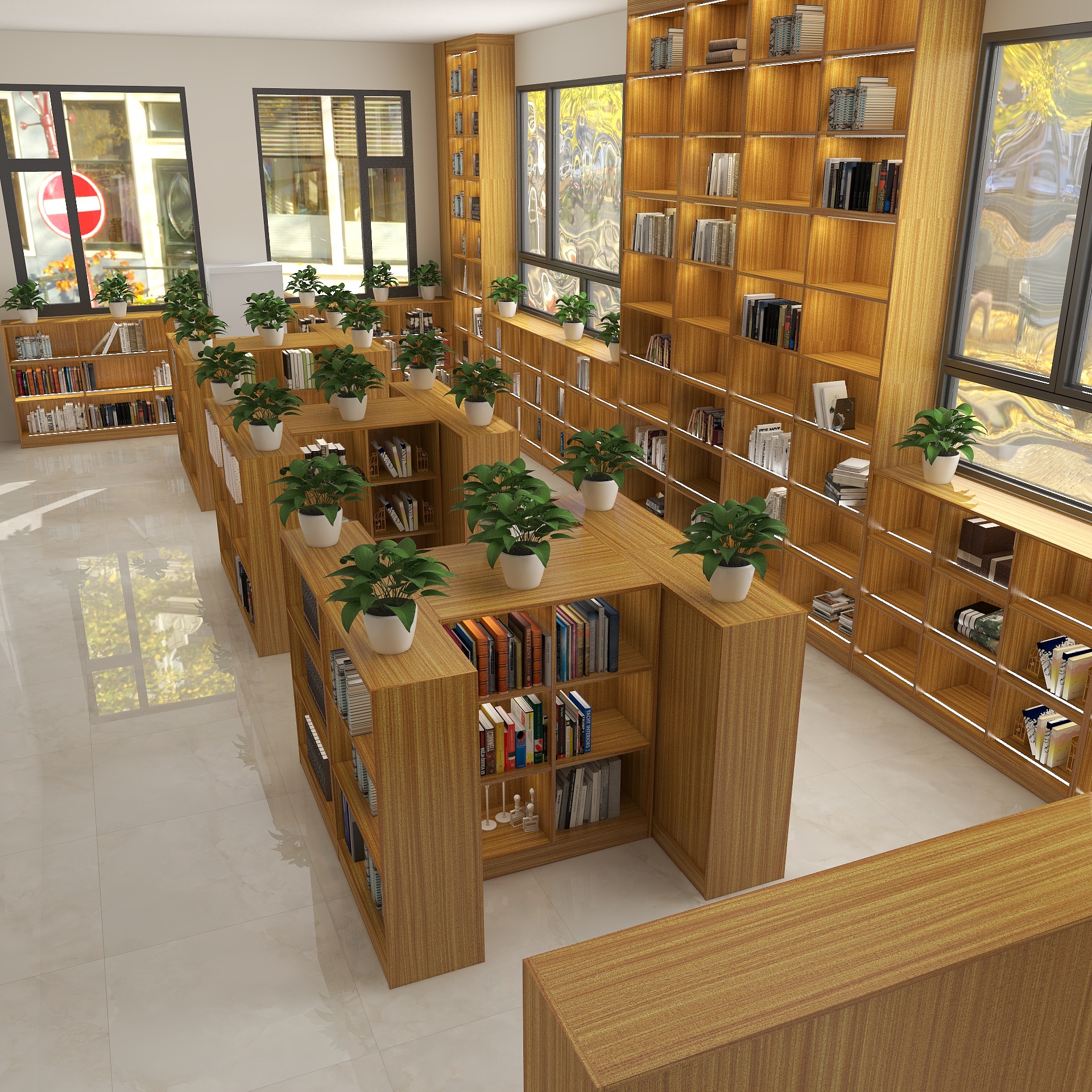 宏腾设计-图书馆-装修设计方案
