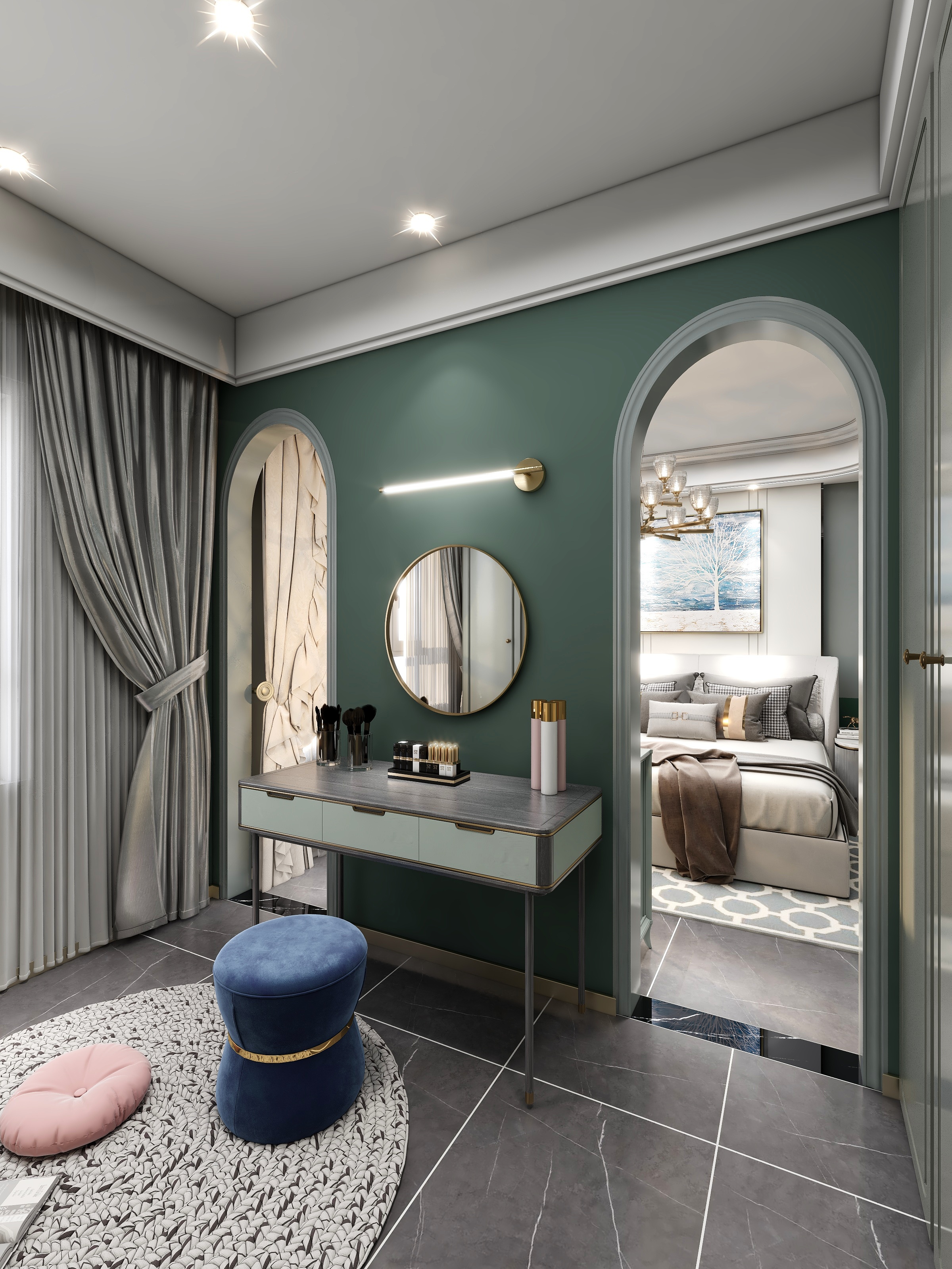 境庭山设计-安康别墅小卧室-装修设计方案