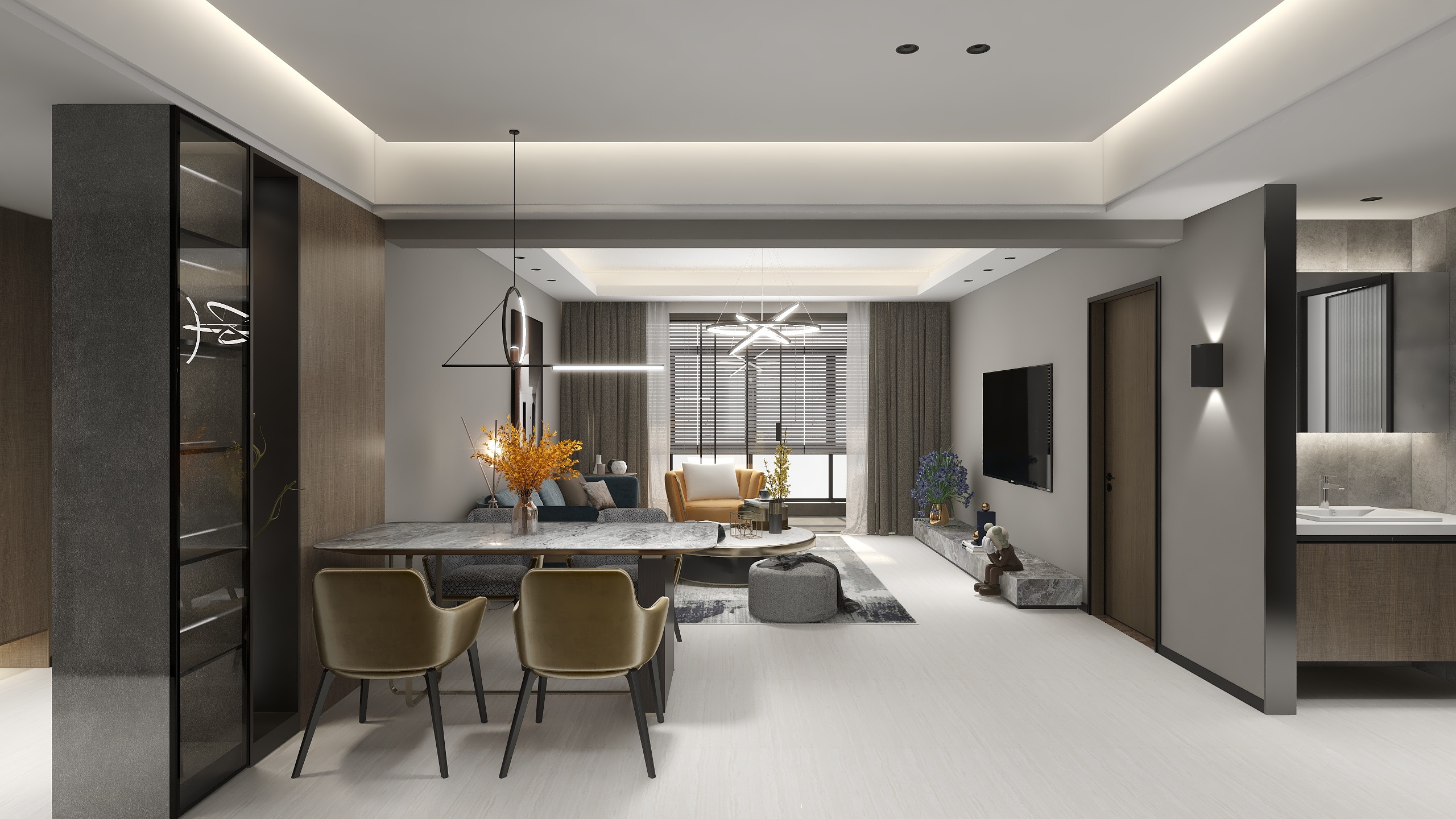 LuoSanity-意式轻奢140平美意装修效果图