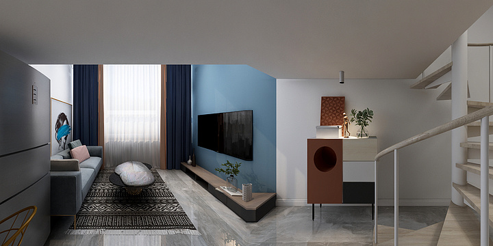 71H01-商贸城周姐公寓-装修设计方案