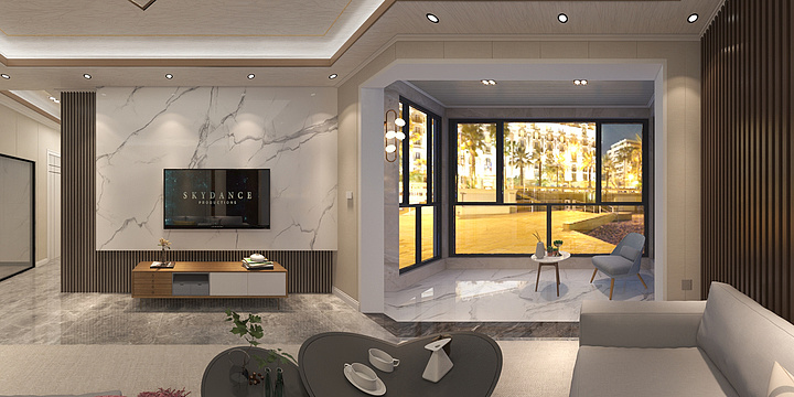 匠心久居李木子-绿景国际花城--北欧轻奢风-装修设计方案