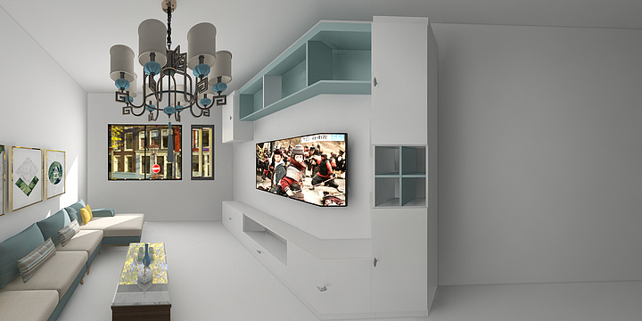 奕屋-天空之城A12#407-装修设计方案