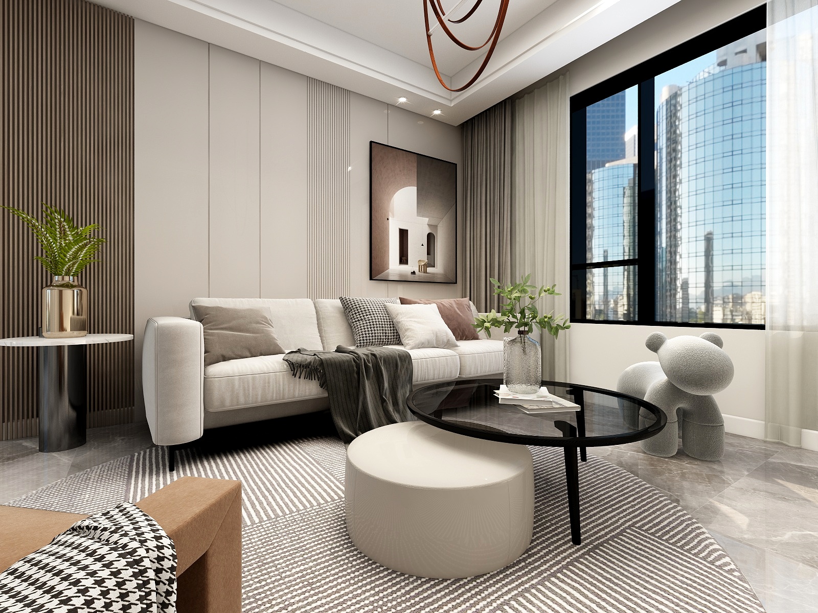 马骏-现代-套三装修效果图