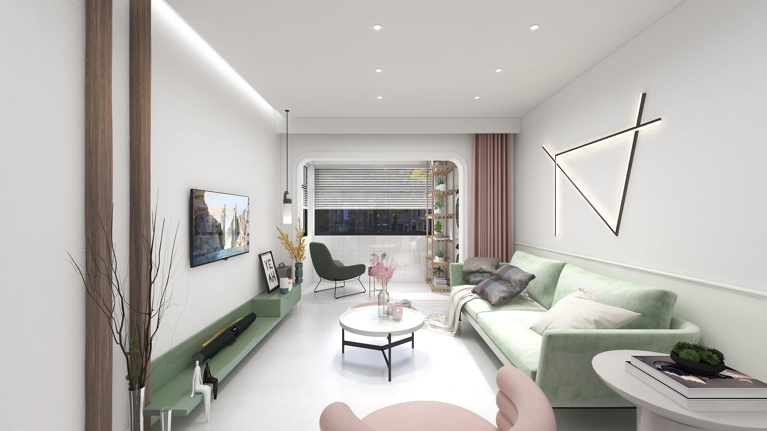 GUDE.Pan-《德信.海德公园》北欧.小清新装修效果图