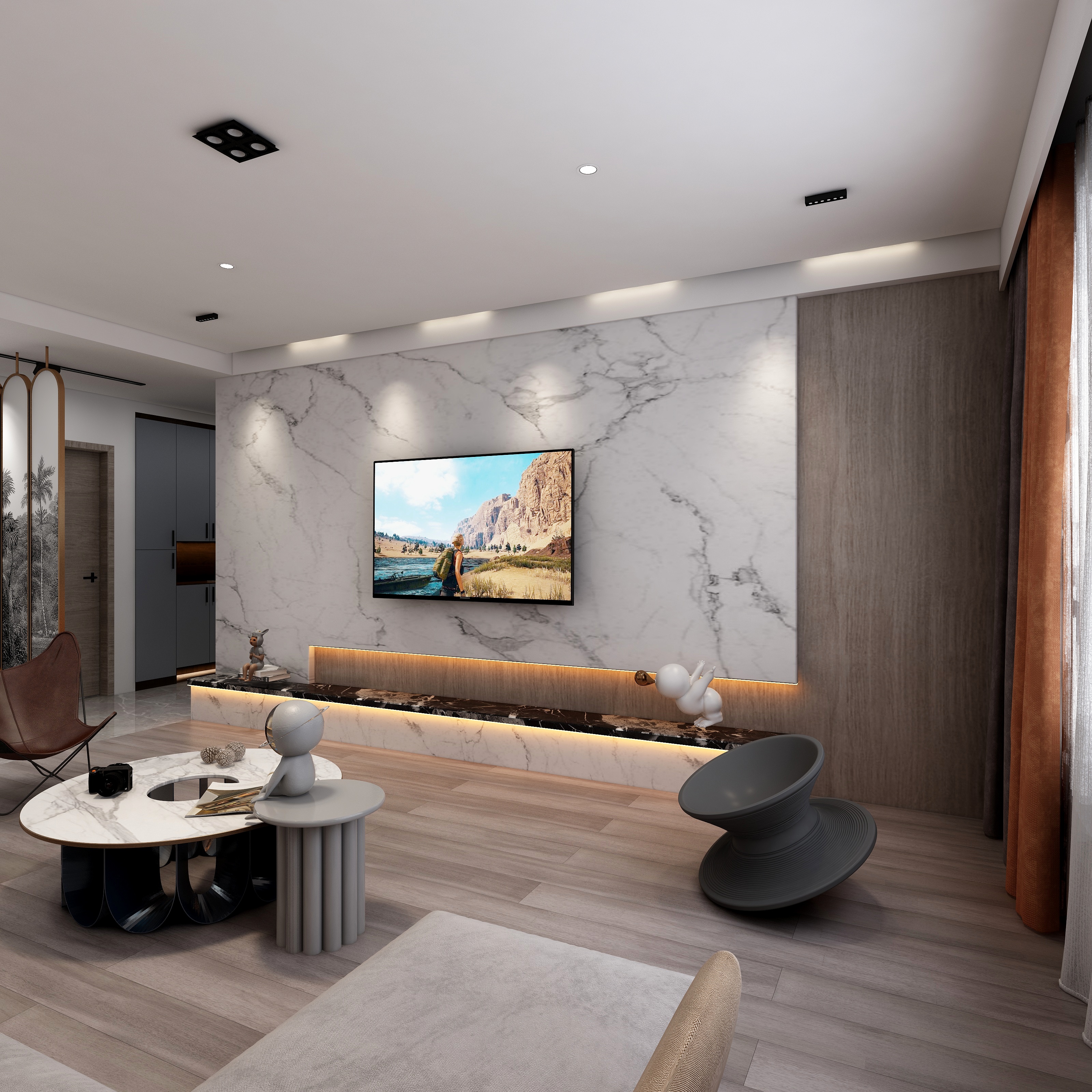 全案设计师王震-林翠苑134.26+7.74平米-装修设计方案