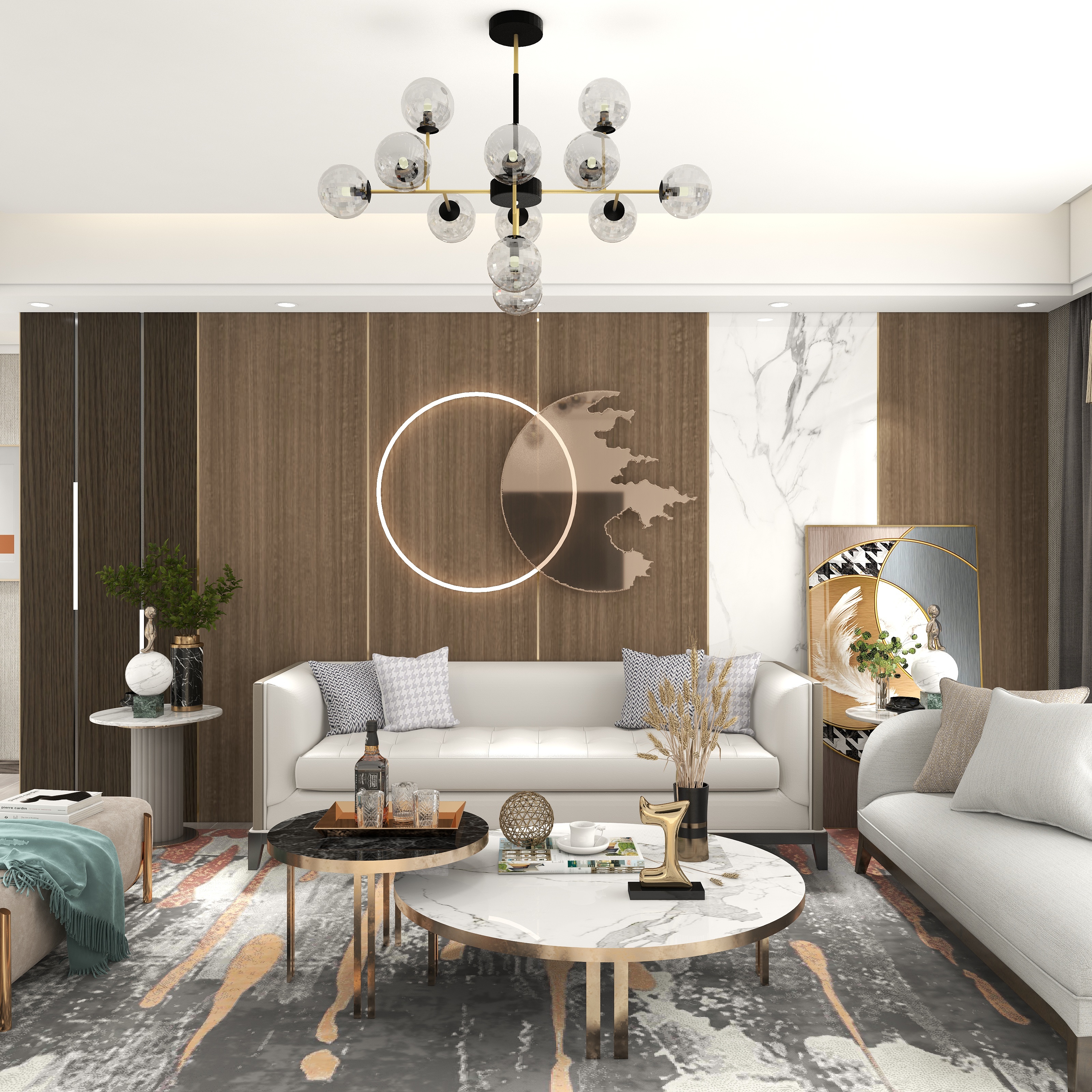 左世帅-【设计狂想6】三江花园现代轻奢装修效果图