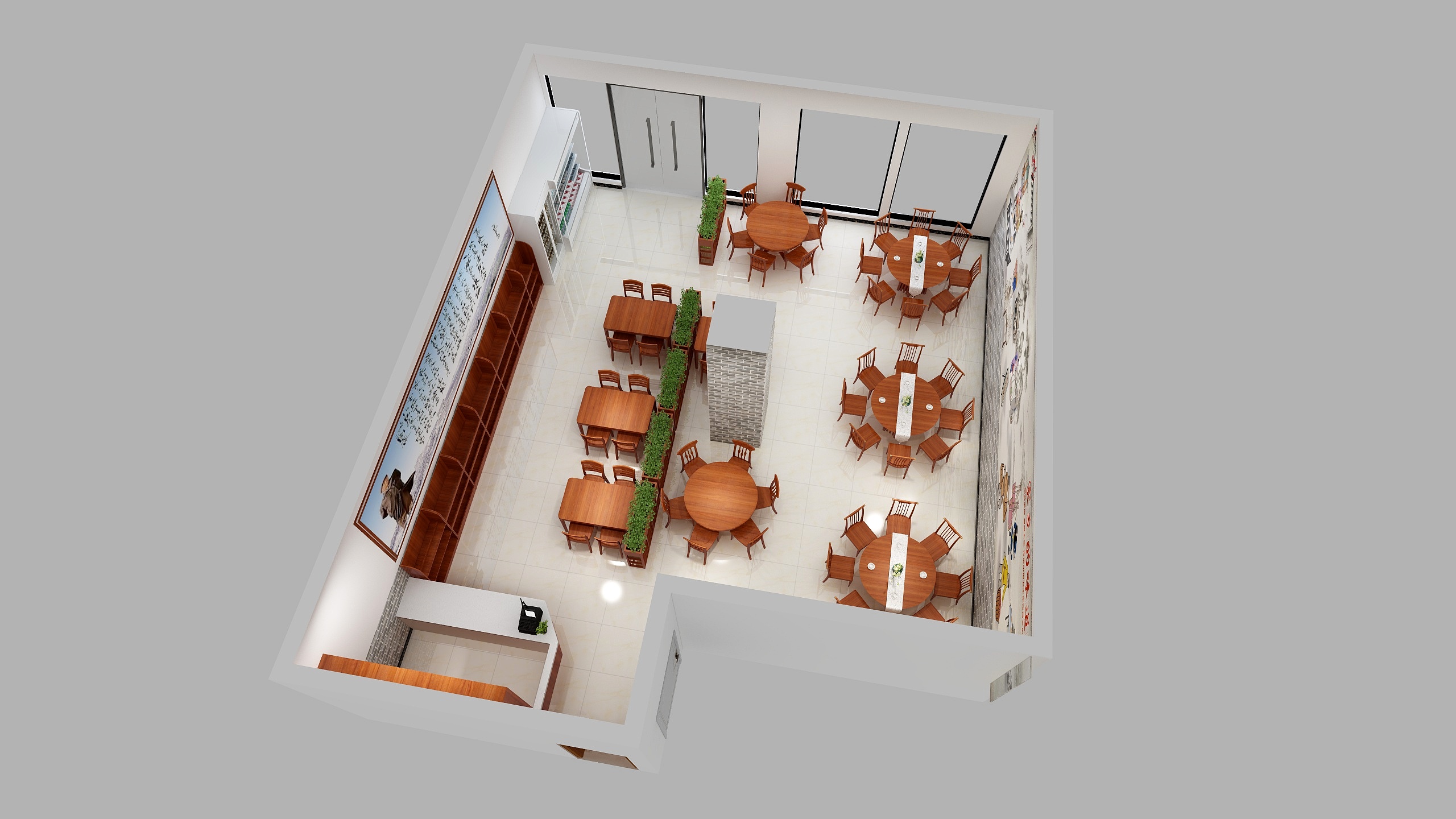 一鸣18177524161-湘江餐馆-装修设计方案