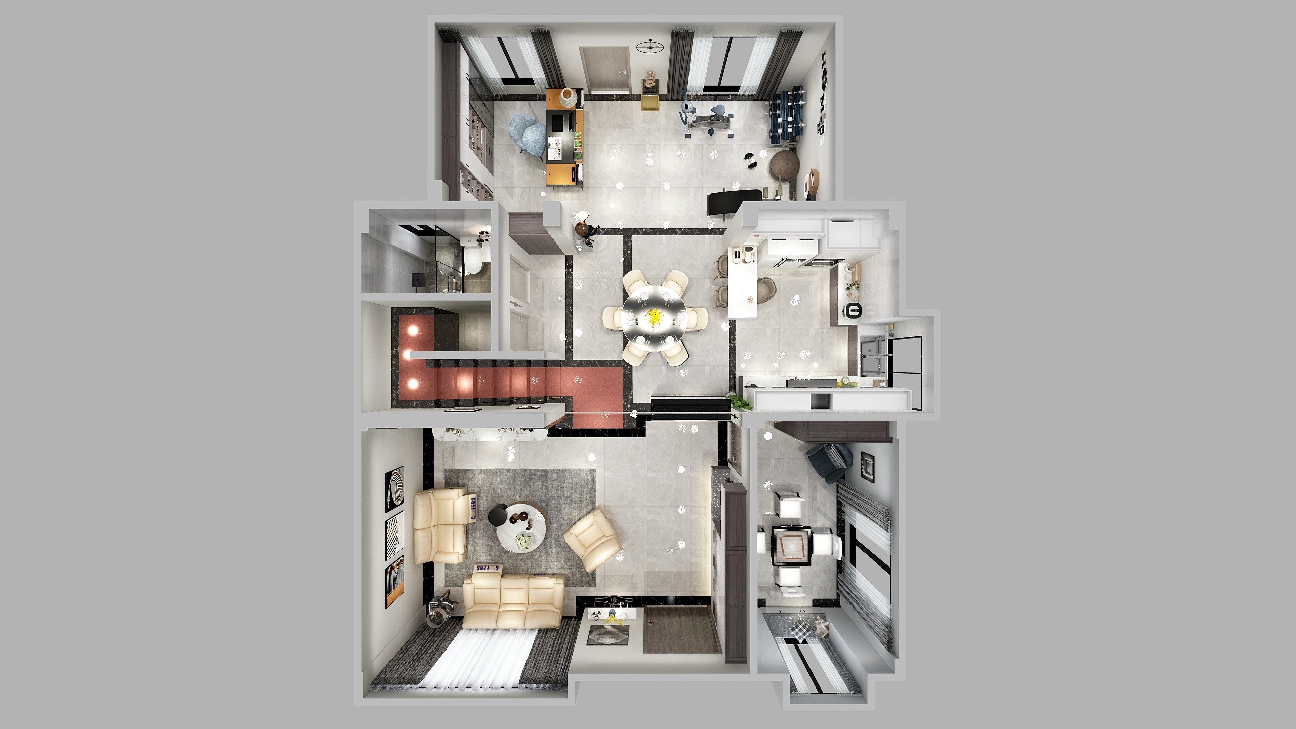 邓一超-花都雅宝新城别墅刘先生新居方案修改1.22-装修设计方案