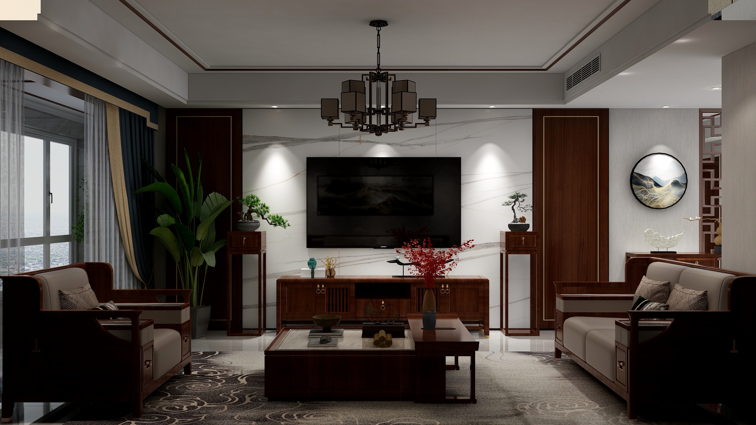 周聪1986-简乐山水6#新中式风格-装修设计方案