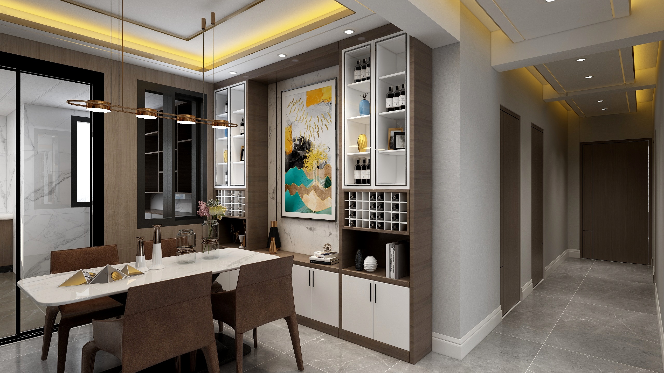 淄博玖伍装饰-皇家公馆-轻奢-装修设计方案